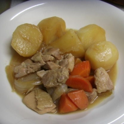 もも肉でノンオイルで作りました！鶏肉はホロホロ、お野菜はほっくりとろりですごく美味しくできました♪